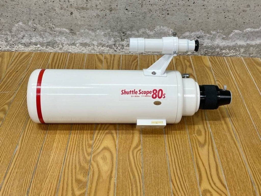 Vixen Shuttle 80 achromaat met extras, Audio, Tv en Foto, Optische apparatuur | Telescopen, Ophalen of Verzenden, Gebruikt, 80 tot 200 mm