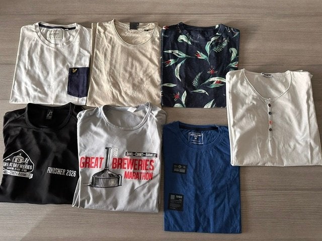 Lot t-shirts maat M (yv025), Ophalen of Verzenden, Gedragen, Maat 48/50 (M), Beige