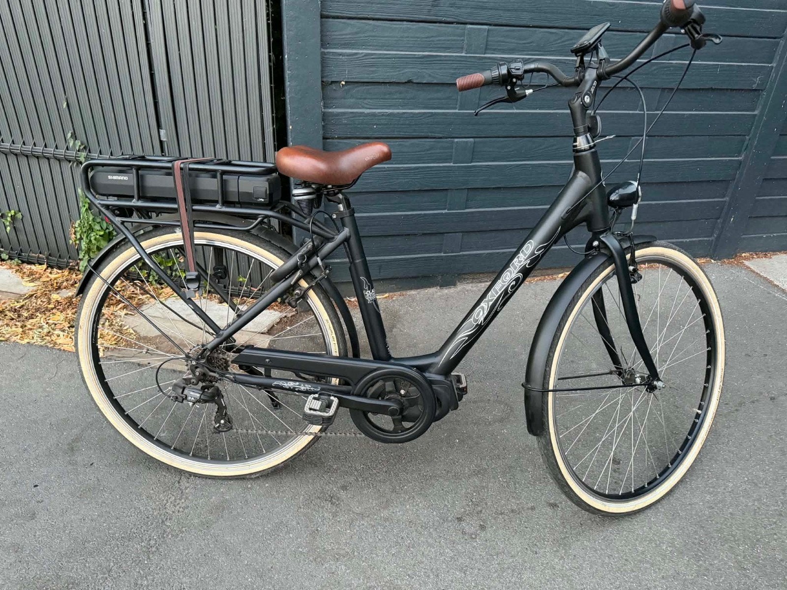 Oxford elektrische damesfiets, Fietsen en Brommers, Velgrem, Versnellingen, Zo goed als nieuw, 50 tot 53 cm