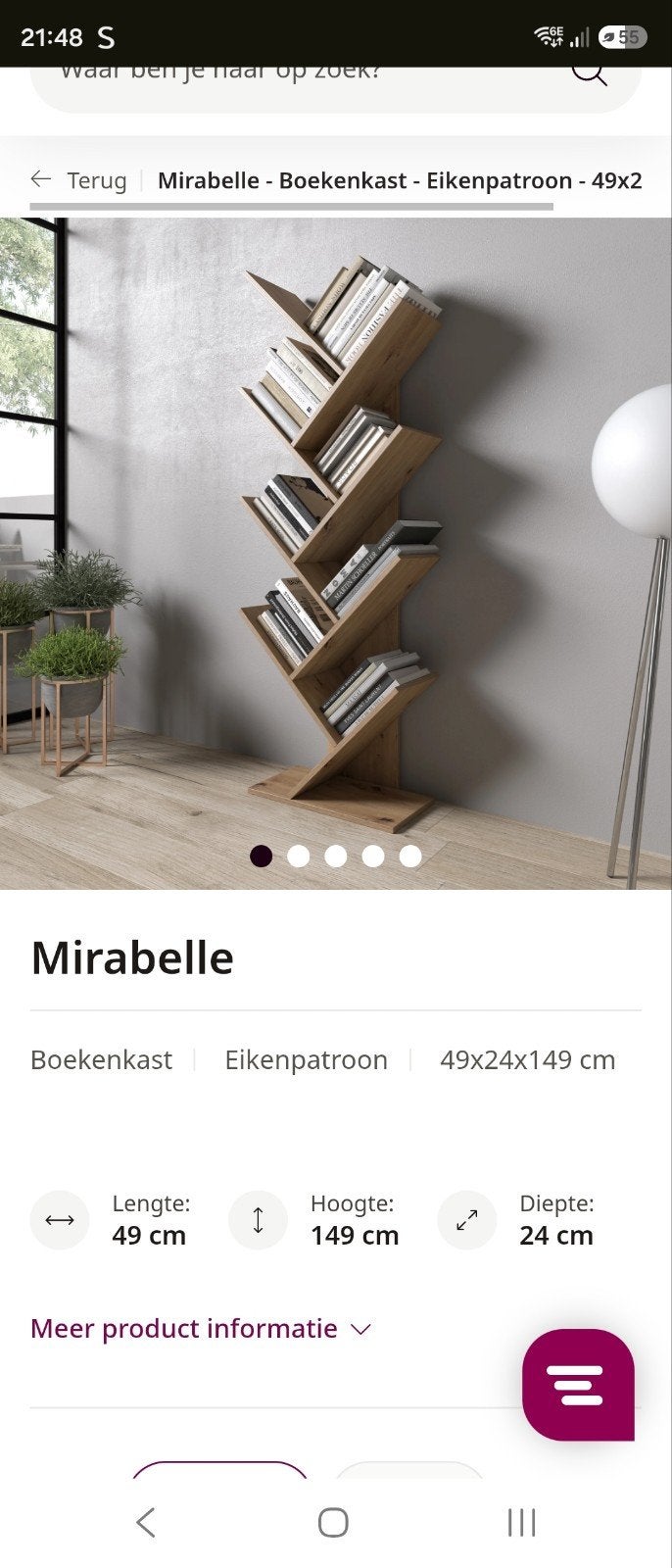boekenkasten, Huis en Inrichting, Ophalen, Met plank(en), Minder dan 50 cm, 100 tot 150 cm