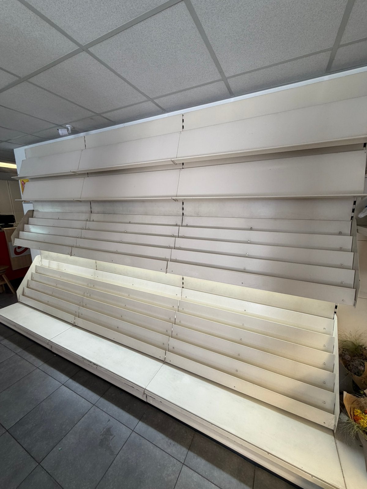 Winkelstelling wit met LED 375/75/230 cm, Zakelijke goederen, Kantoor en Winkelinrichting | Magazijn, Stelling en Opslag, Ophalen