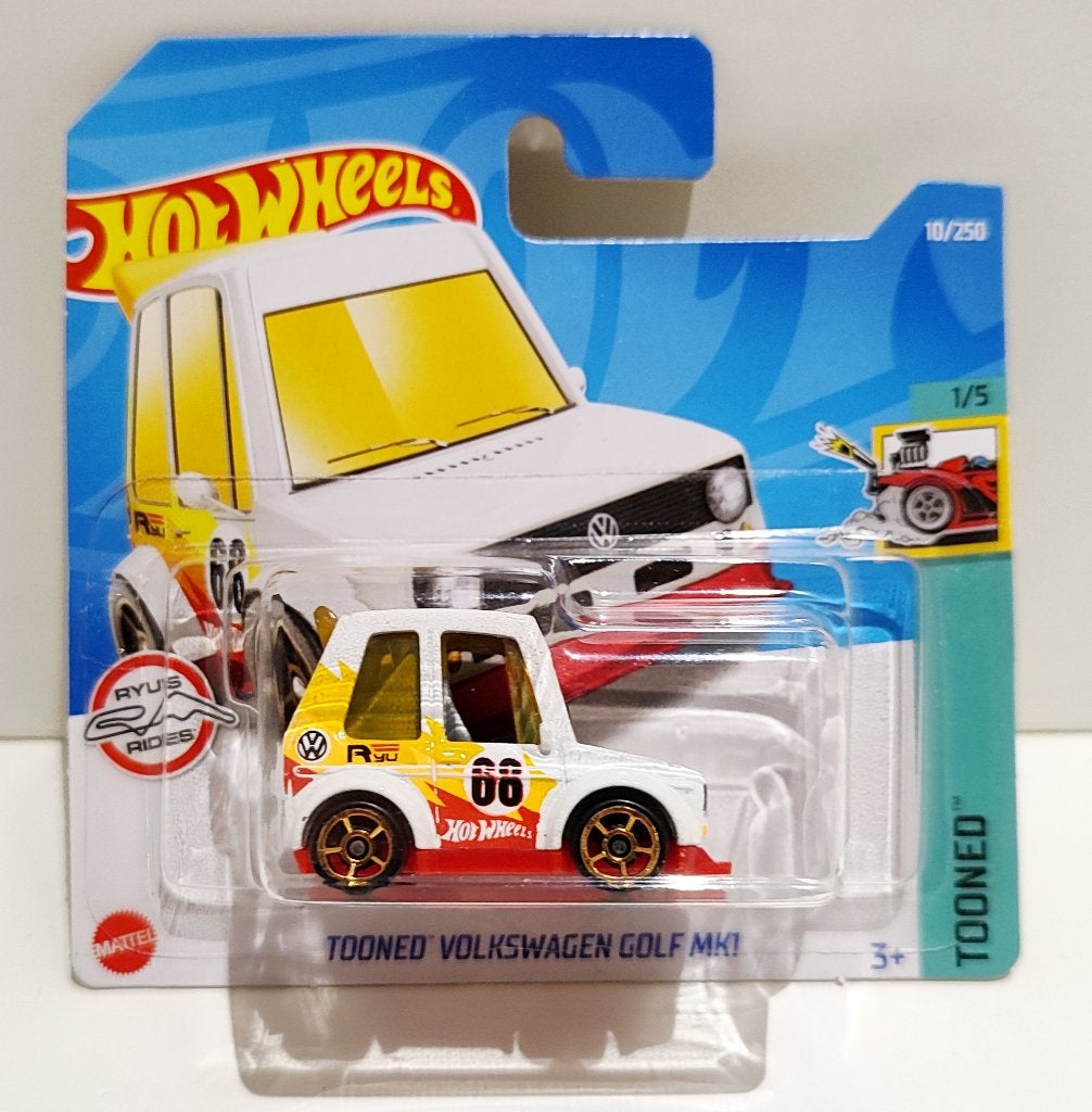 Hot Wheels Tooned Volkswagen VW Golf MK1 Wit (2022), Enlèvement ou Envoi