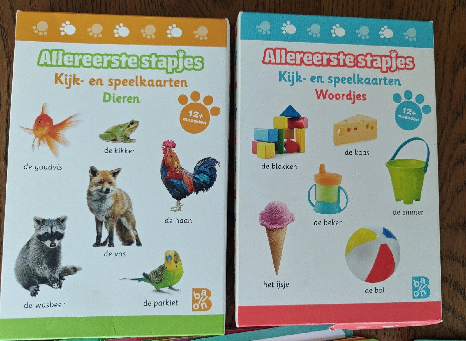Kijk- en speelkaarten dieren prijs voor 2 stuks, Boeken, Ophalen