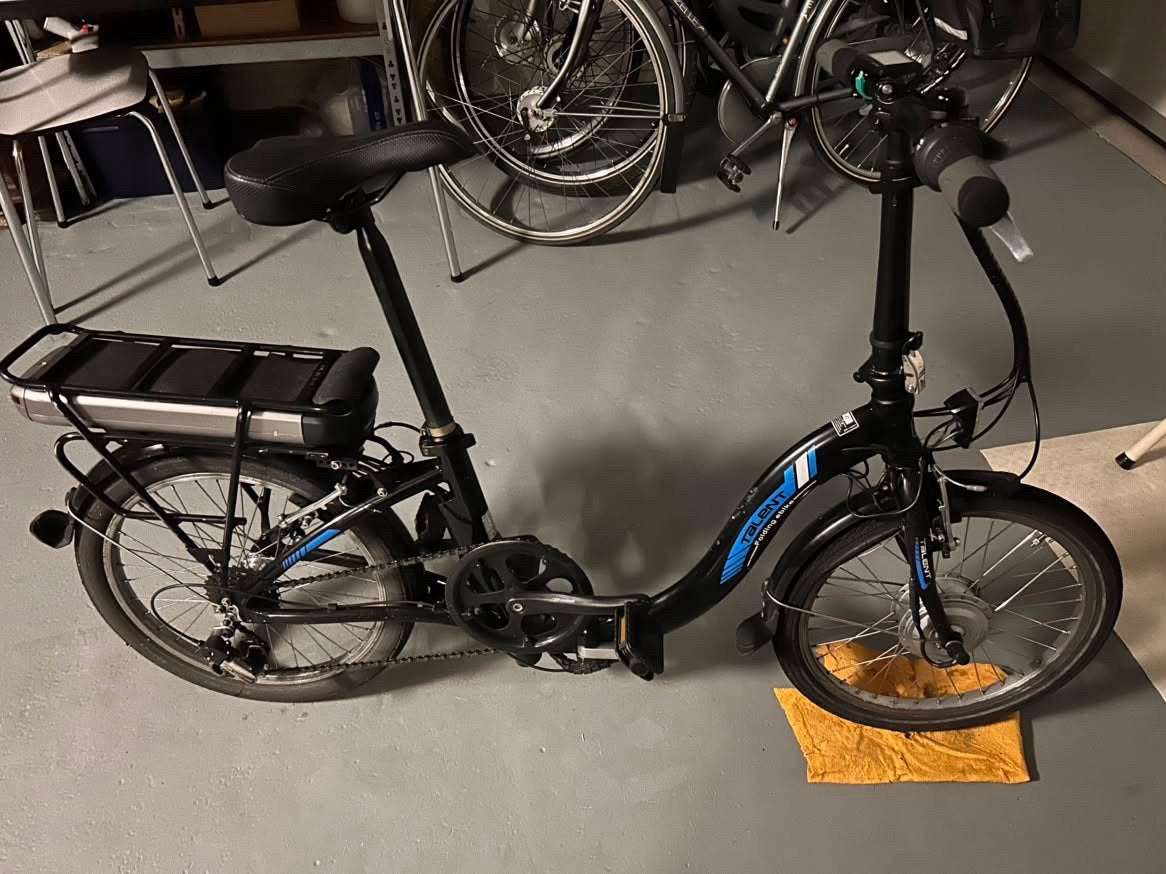 Elektrische vouwfiets TALENT, Fietsen en Brommers, Overige merken, Gebruikt, Velgrem, Ophalen of Verzenden