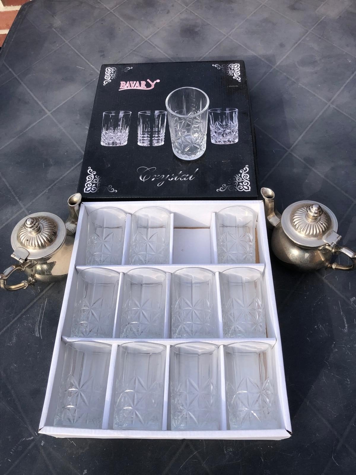 grand verre à thé +2 théières, Tuin en Terras, Kweekspullen, Ophalen, Nieuw