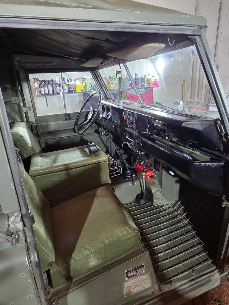Land Rover Series 3 88" (1975) – Ex-Belgisch Leger (ABL), Auto's, Stof, 3000 kg, Overige kleuren, Handgeschakeld
