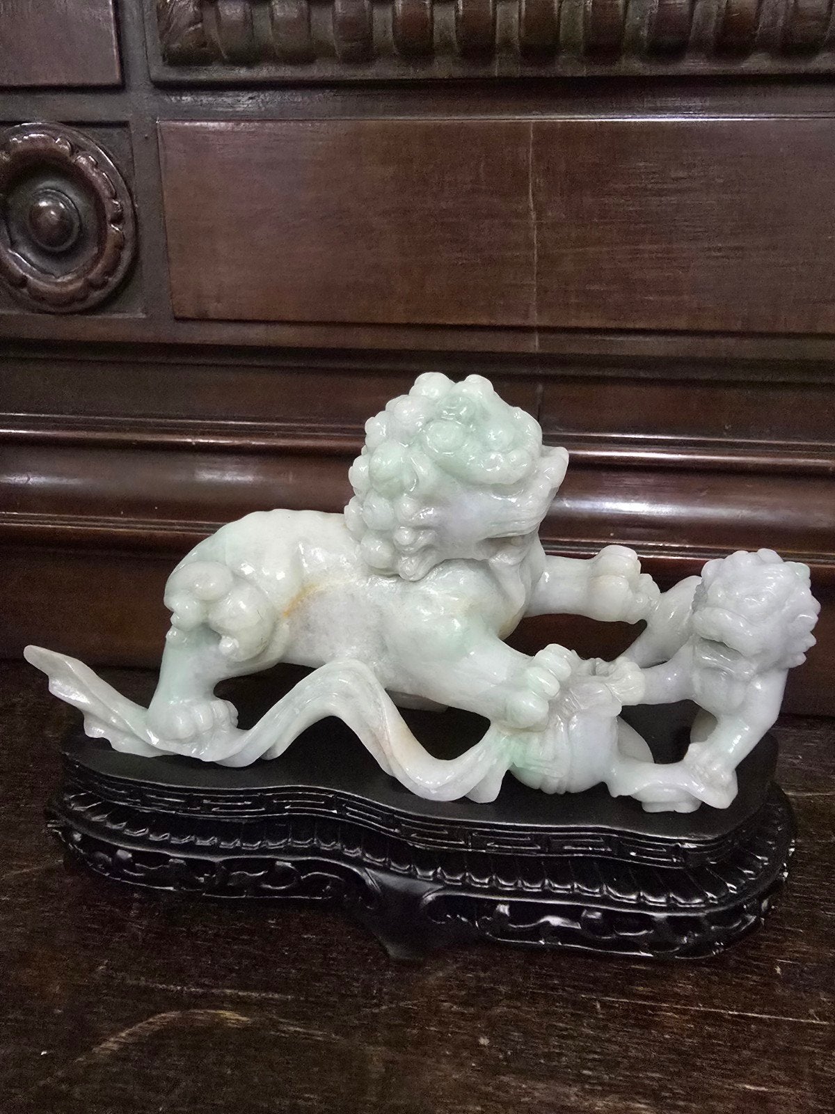 oud chinees jade beeldje (birma jade), China, Ophalen of Verzenden, Overige typen, Natuurlijk materiaal