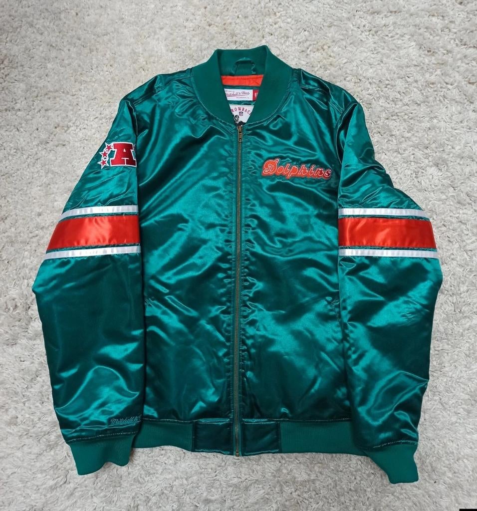 Bomber Miami Dolphins NFL, Ophalen, Zo goed als nieuw, Maat 52/54 (L), Mitchell & Ness