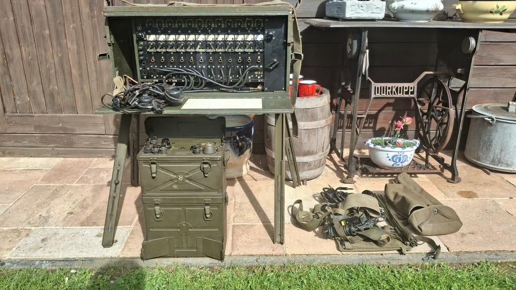 bc1000 zender en telefoonveldcentrale samen, Enlèvement, Utilisé, Émetteur