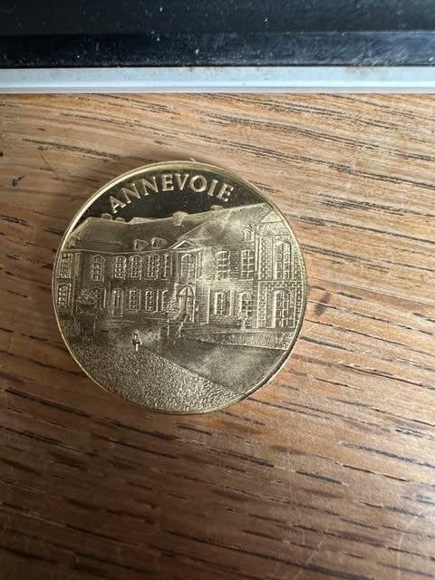 munt coin Annevoie 100 fleurs, Ophalen of Verzenden, Losse munt