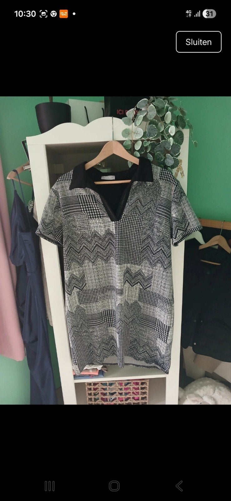 Casual kleed maat 44 Cassis, Ophalen of Verzenden, Maat 42/44 (L)