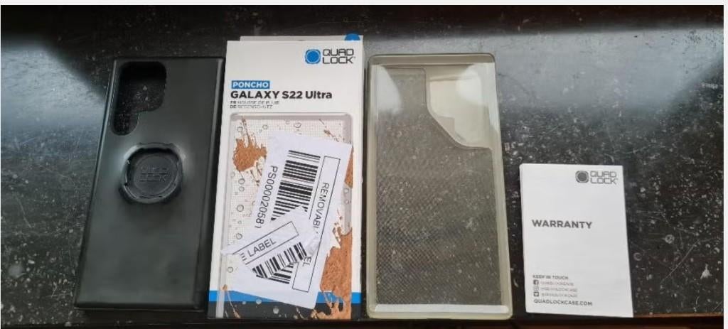 Samsung Galaxy S22 Ultra QuadLock Case & Poncho, Enlèvement ou Envoi, Utilisé, Autres modèles, Façade ou Cover