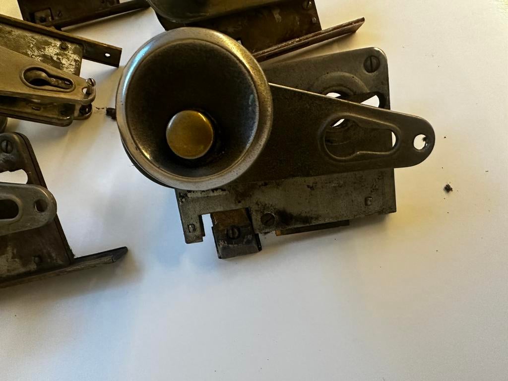 Art- deco deurkrukken, Ophalen, Gebruikt, Klink of Kruk