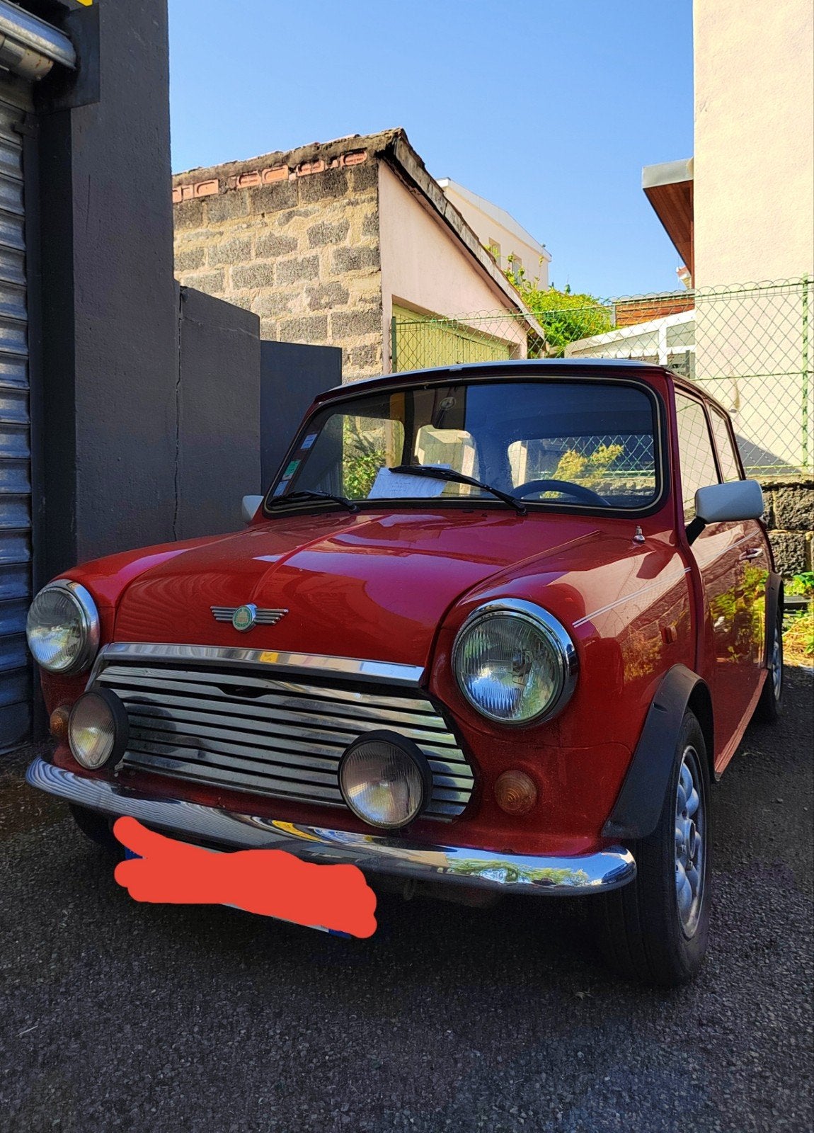 Mini Cooper 1991, Autos, Rouge, Achat, Boîte manuelle, 2 portes
