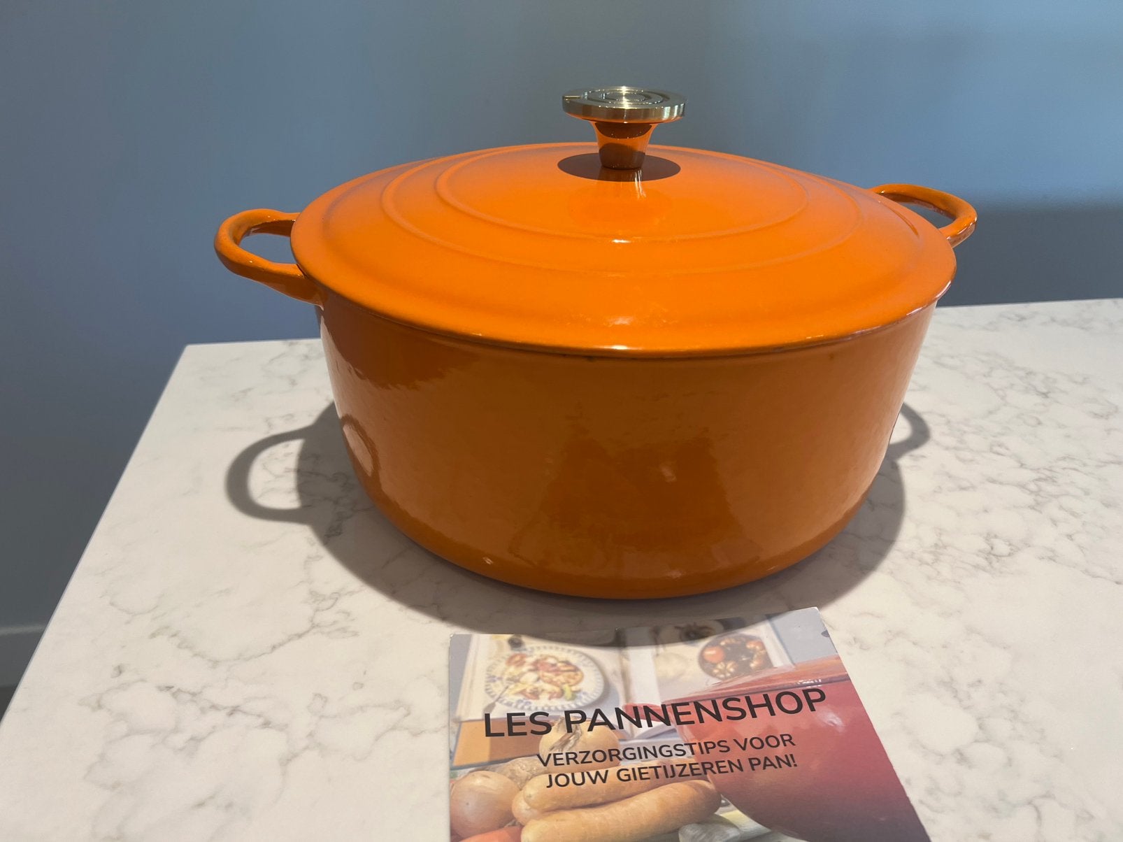 Poêle Vintage Le Creuset taille G (29 cm) Harmonic Orange, Maison & Meubles, Enlèvement ou Envoi, Le Creuset, Comme neuf, Cocotte