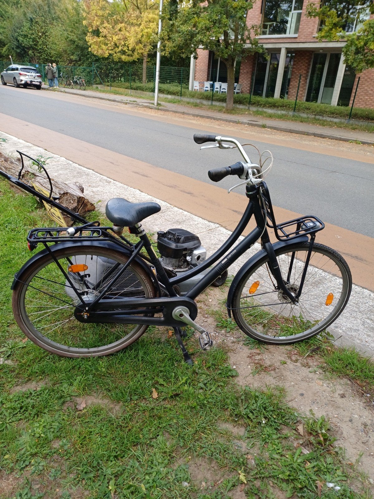 damesfiets, Ophalen