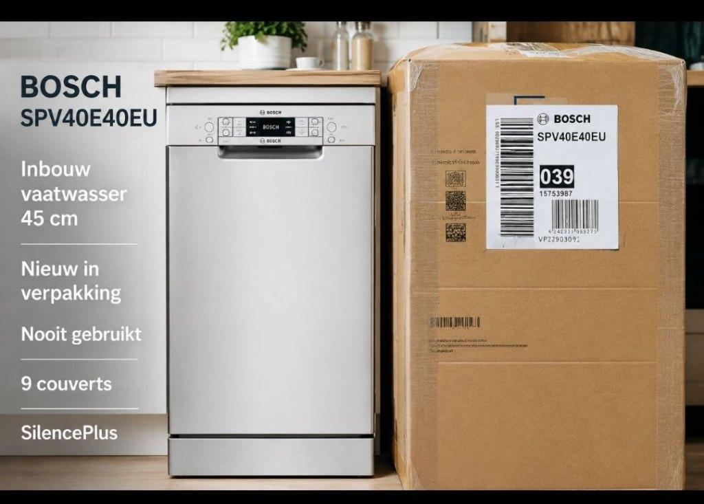 Vaatwasser, Electroménager, Lave-vaisselle, Neuf, Encastré, Moins de 45 cm, Enlèvement