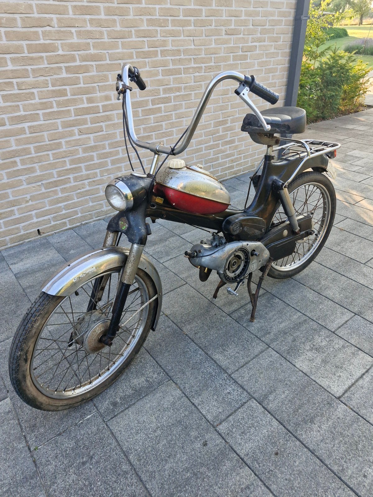 Puch ms50v van 1972, 3 voet, Vélos & Vélomoteurs, 49 cm³, Classe B (45 km/h), Enlèvement, Utilisé