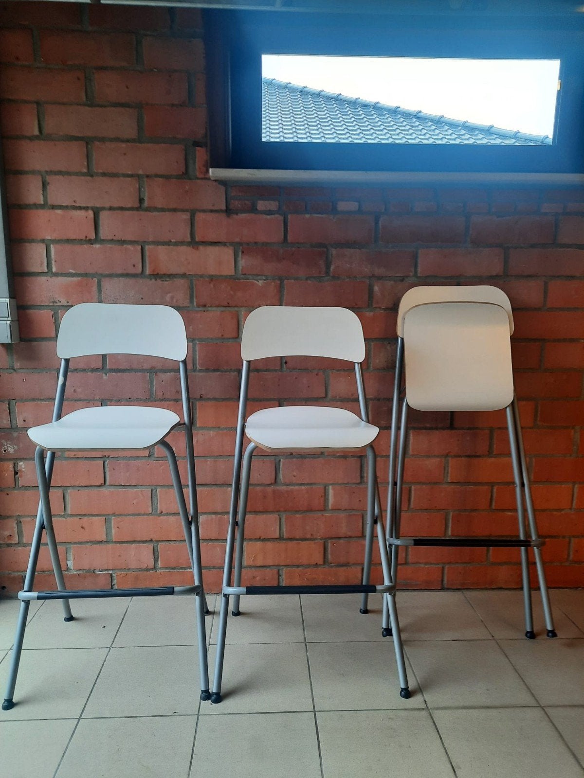 3 barkrukken, Ophalen, 60 tot 90 cm, Zo goed als nieuw, 3 krukken