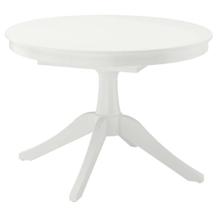 IKEA ROSENTORP uitschuifbare eettafel + 4 stoelen, Ophalen, Gebruikt, Landelijk, Vijf personen of meer