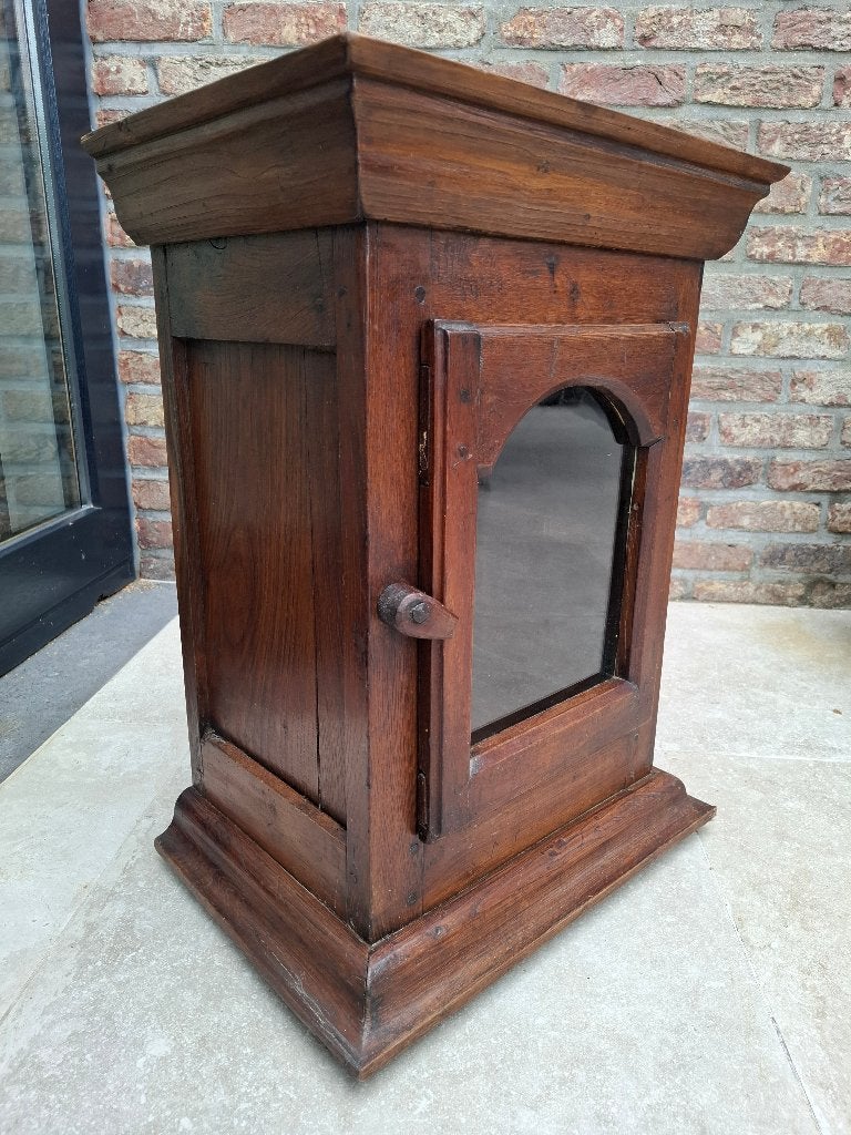Petit autel en bois avec porte vitrée, Antiquités & Art, Enlèvement