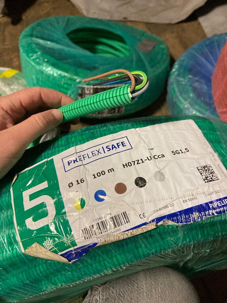 Elektriciteitskabel 5G1,5, Enlèvement, Neuf, Autres marques, Câble ou Fil électrique