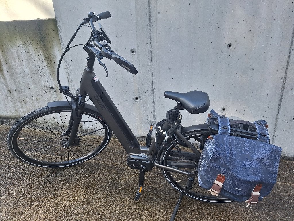 Electrische damesfiets qwic I7+ automatic te Genk, (Extra) lage instap, Zo goed als nieuw, 50 tot 53 cm, Schijfrem