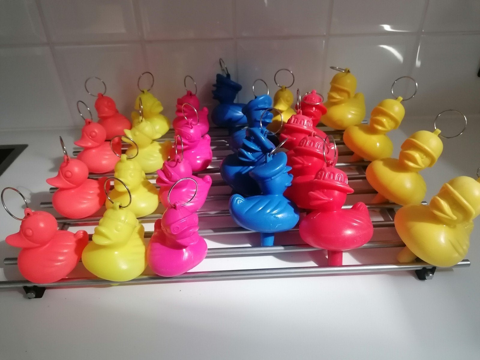 25 eendjes om te vissen, Ophalen