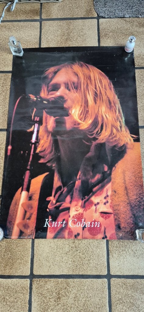 Poster van Kurt Cobain, Ophalen of Verzenden, Gebruikt, Poster, Artwork of Schilderij