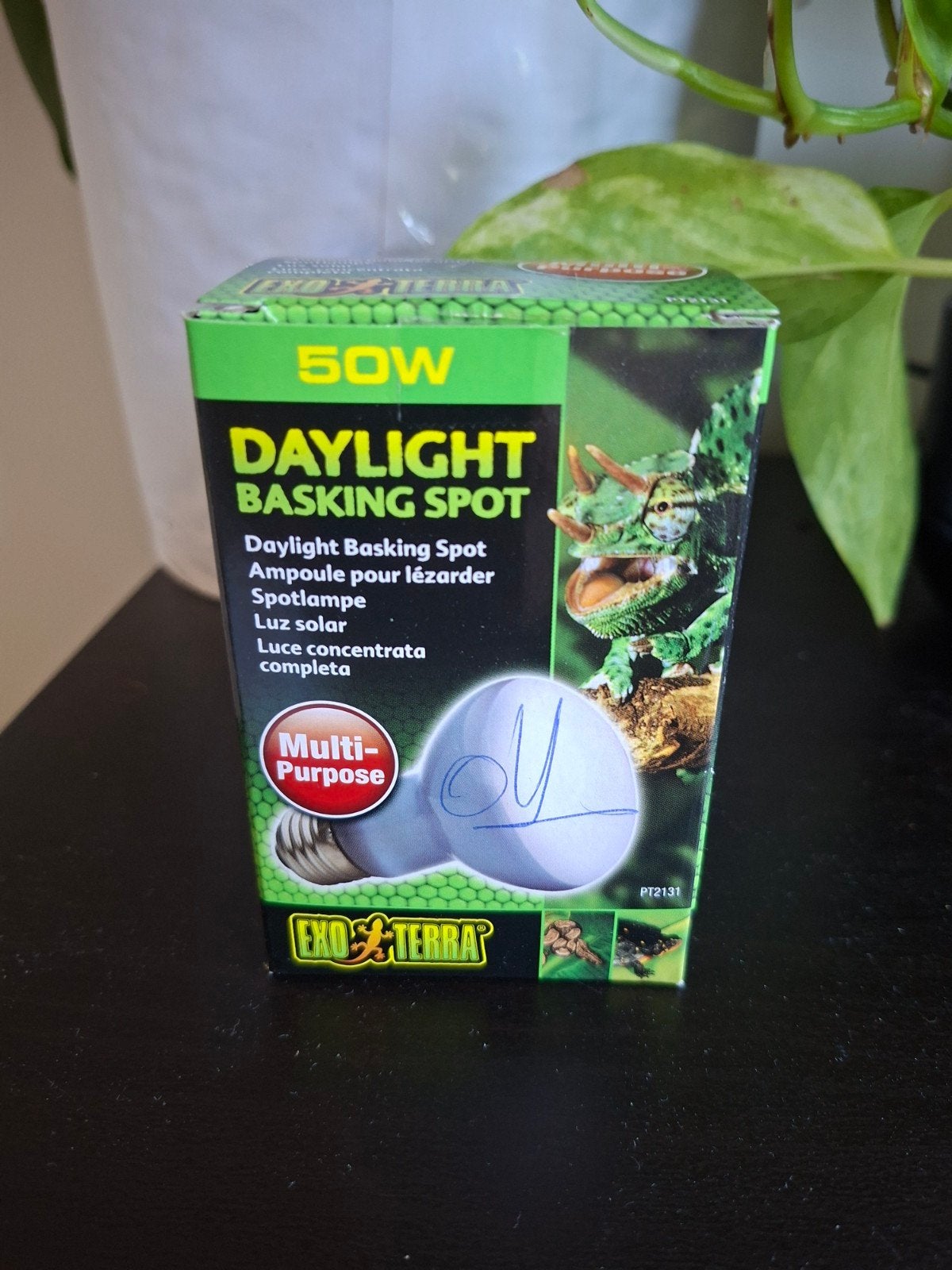 Exo terra dag verwarmingslamp 50W, Dieren en Toebehoren, Reptielen en Amfibieën | Toebehoren, Ophalen, Zo goed als nieuw, Verlichting