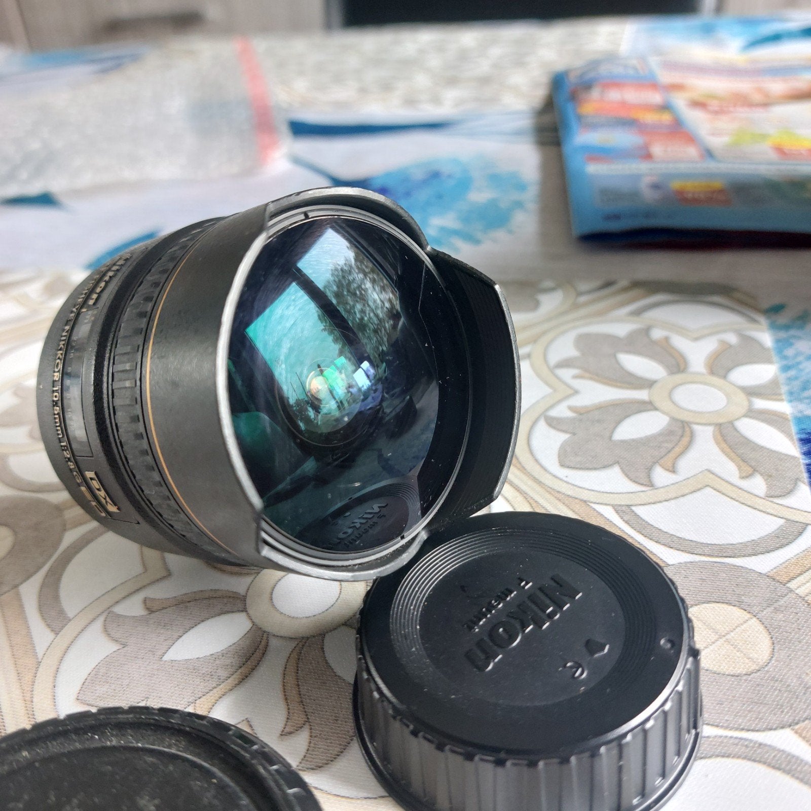 nikon fisheye AF 10.5mm f2.8 G ED DX, Gebruikt, Ophalen of Verzenden, Lensdoppen, 10 mm