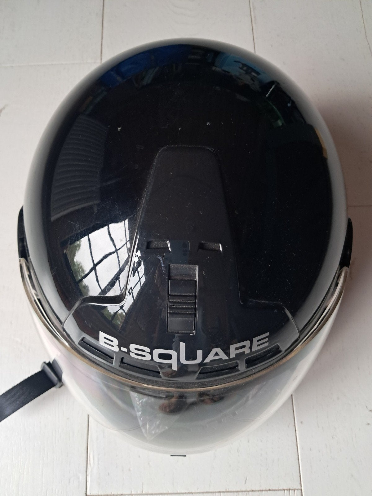 zwarte motorhelm B-square, Motoren, Ophalen, Tweedehands, S, Overige merken