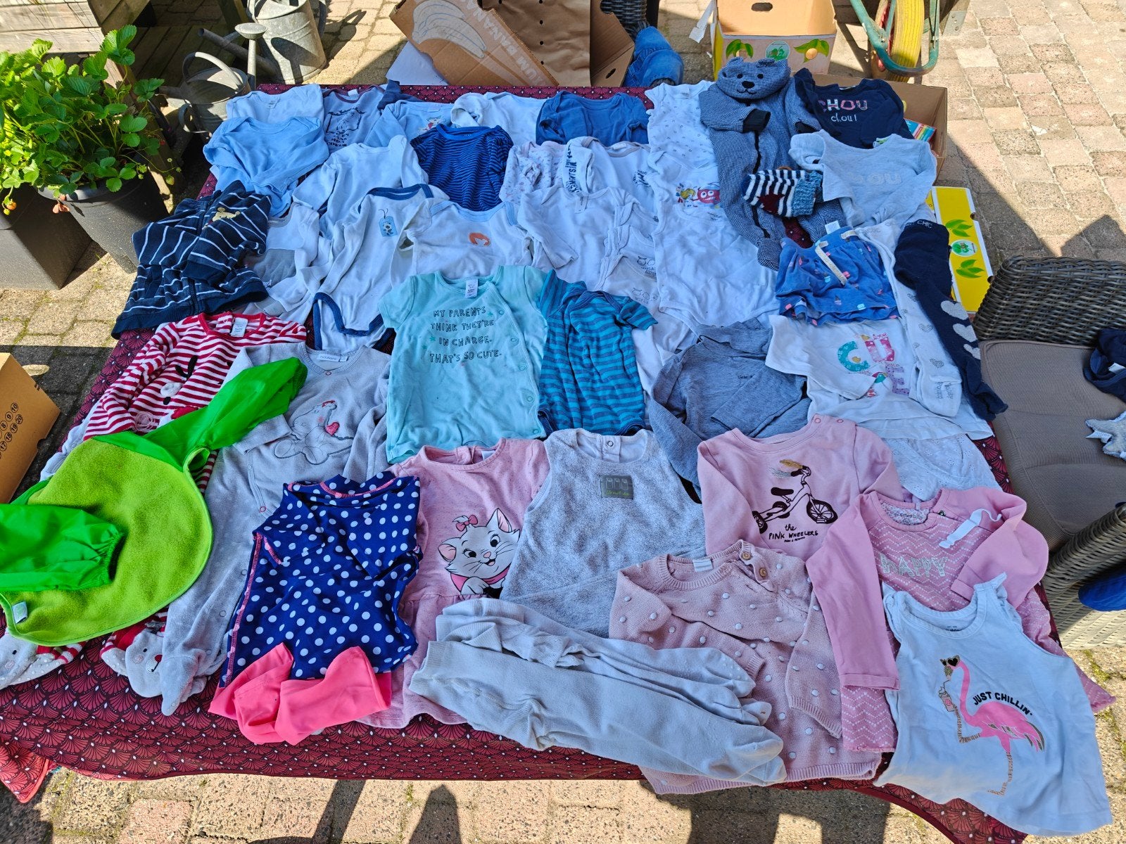 Doos kinderkleding (74-80), Ophalen