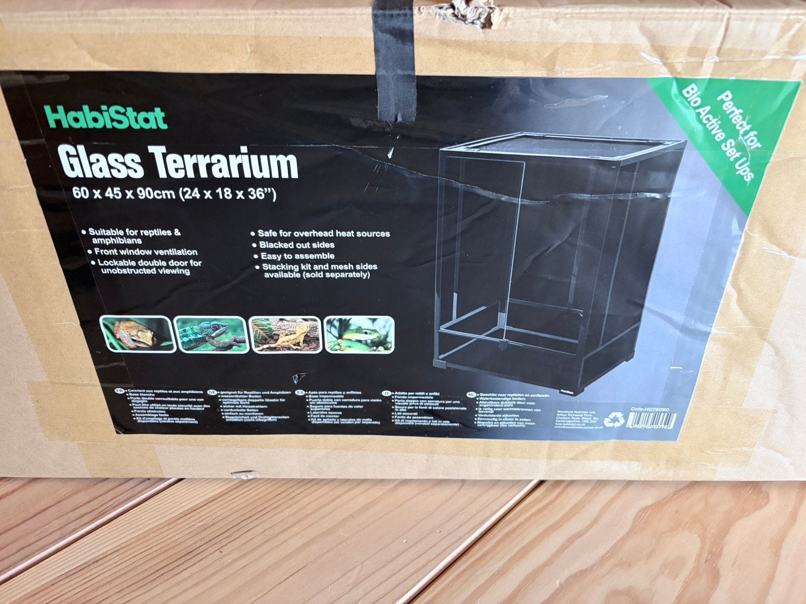 Habistat terrarium 60x45x90 cm, Dieren en Toebehoren, Reptielen en Amfibieën | Toebehoren, Gebruikt, Terrarium of Paludarium, Ophalen