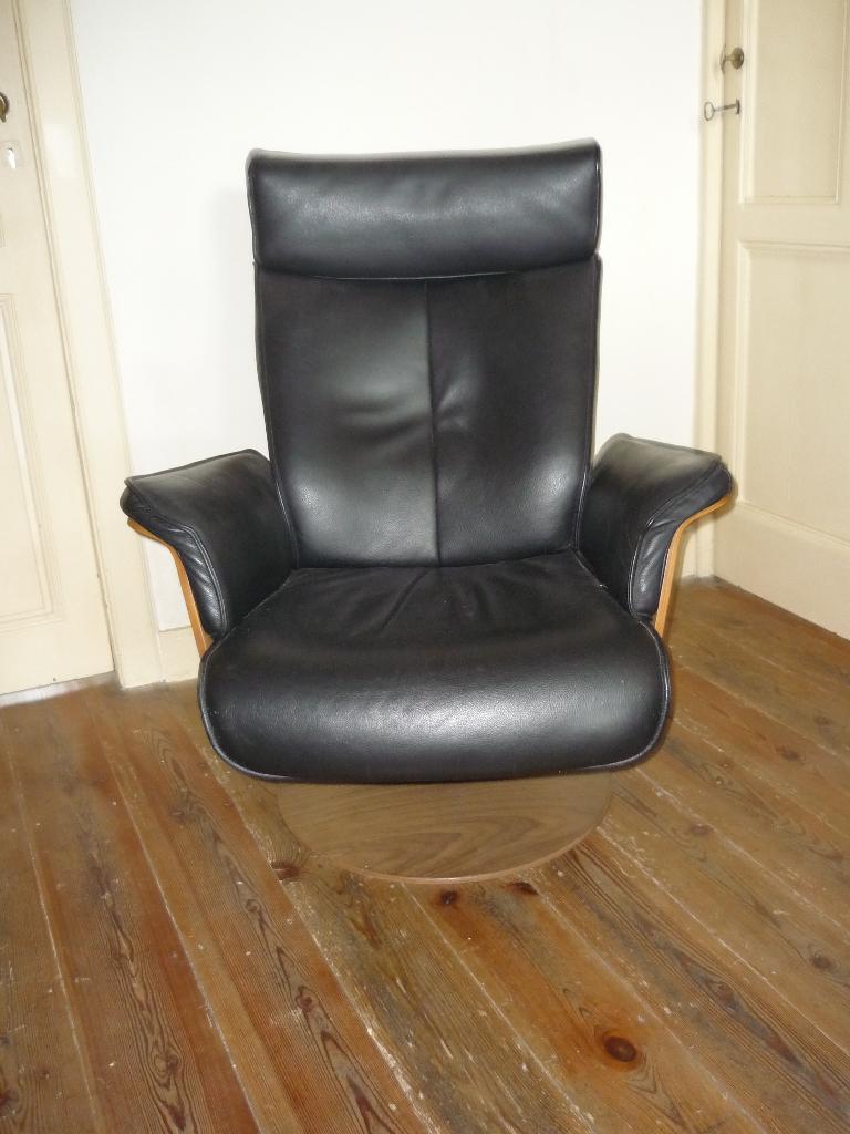 relax fauteuil stevig leder staat in de weg ieder bod, Ophalen, Zo goed als nieuw, Leer