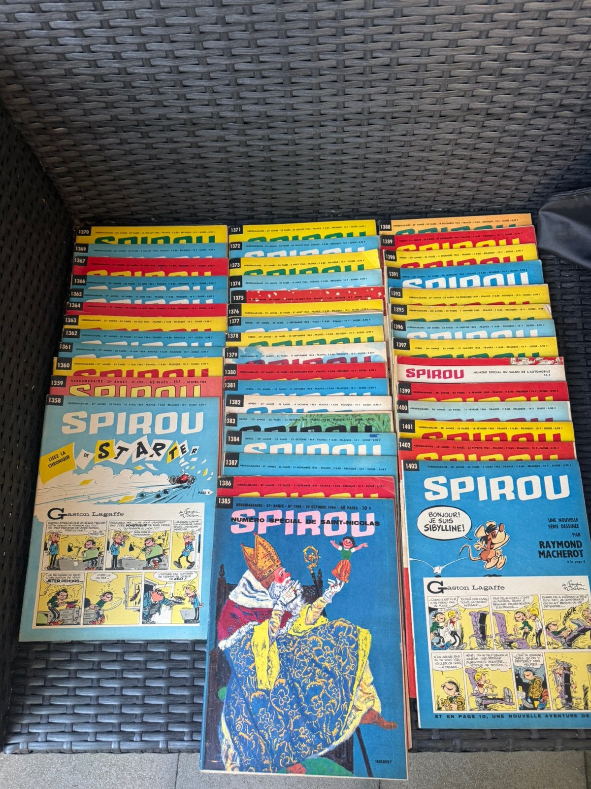 Lot de magazine Spirou +_ 100, Collections, Revues, Journaux & Coupures, Enlèvement ou Envoi, 1960 à 1980