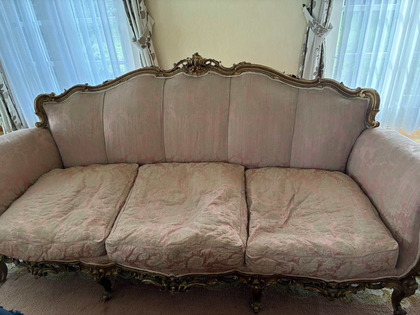 Lodewijk XV fauteuils, Ophalen, Gebruikt, Lodewijk XV zetels, Stof