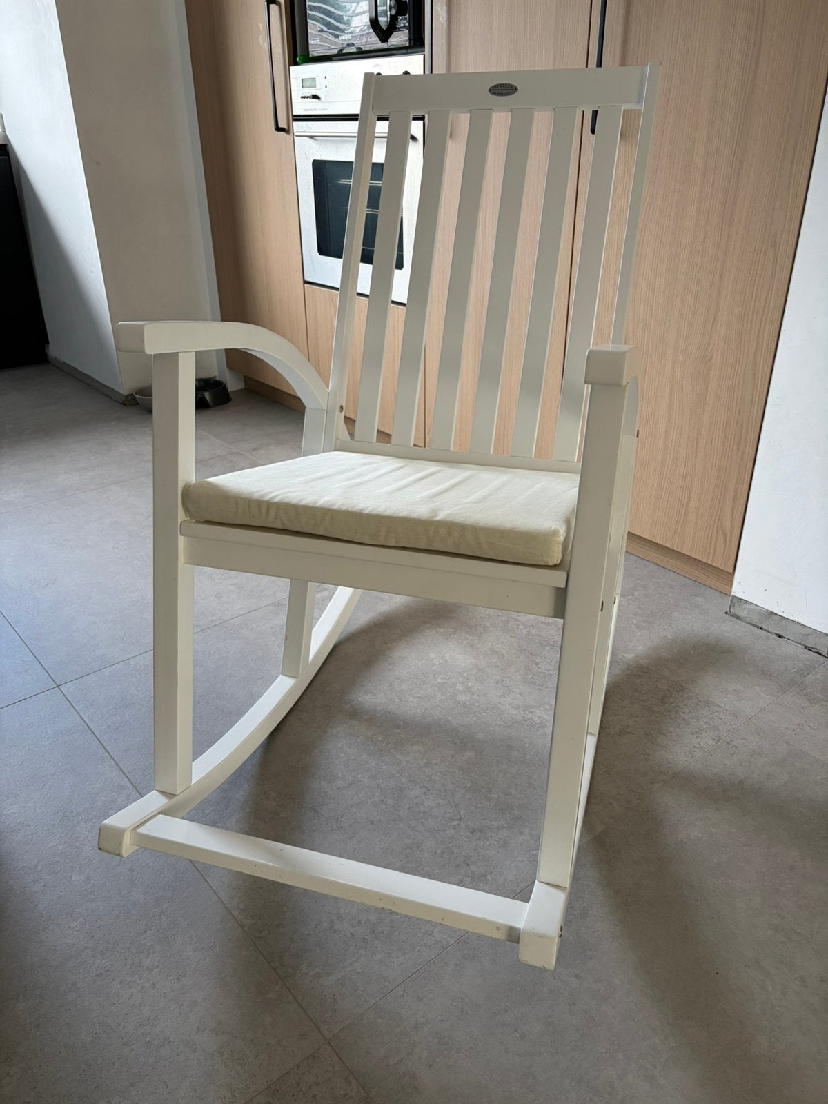 Fauteuil à bascule en bois, Maison & Meubles, Enlèvement, Comme neuf