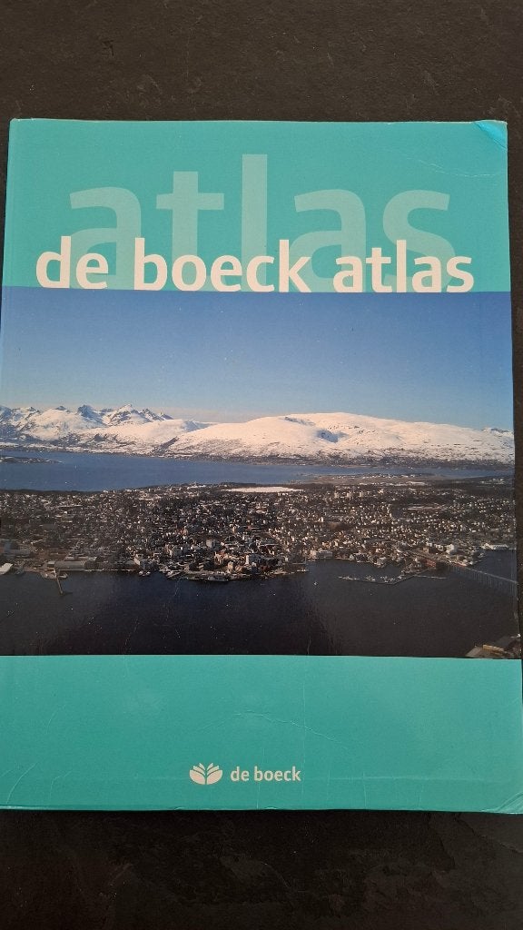 De Boeck Atlas, Boeken, Ophalen, ASO, Aardrijkskunde, De Boeck