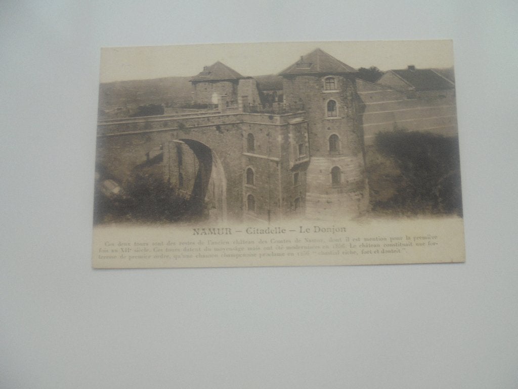 namur - citadelle- le donjon, Envoi, 1920 à 1940, Non affranchie, Namur