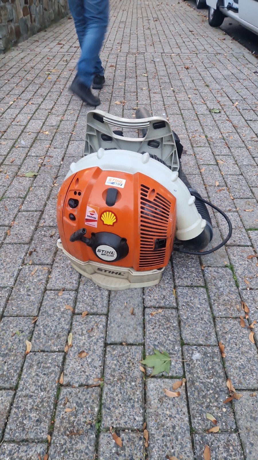souffleur stihl br600, Jardin & Terrasse, Stihl, Comme neuf, Enlèvement, Porté à dos