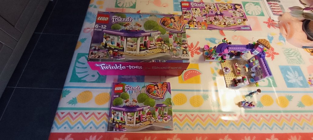 lego set 41336 emma's kunstcafé met hamburgers ijsjes, City, Lego, Ophalen of Verzenden, Complete set