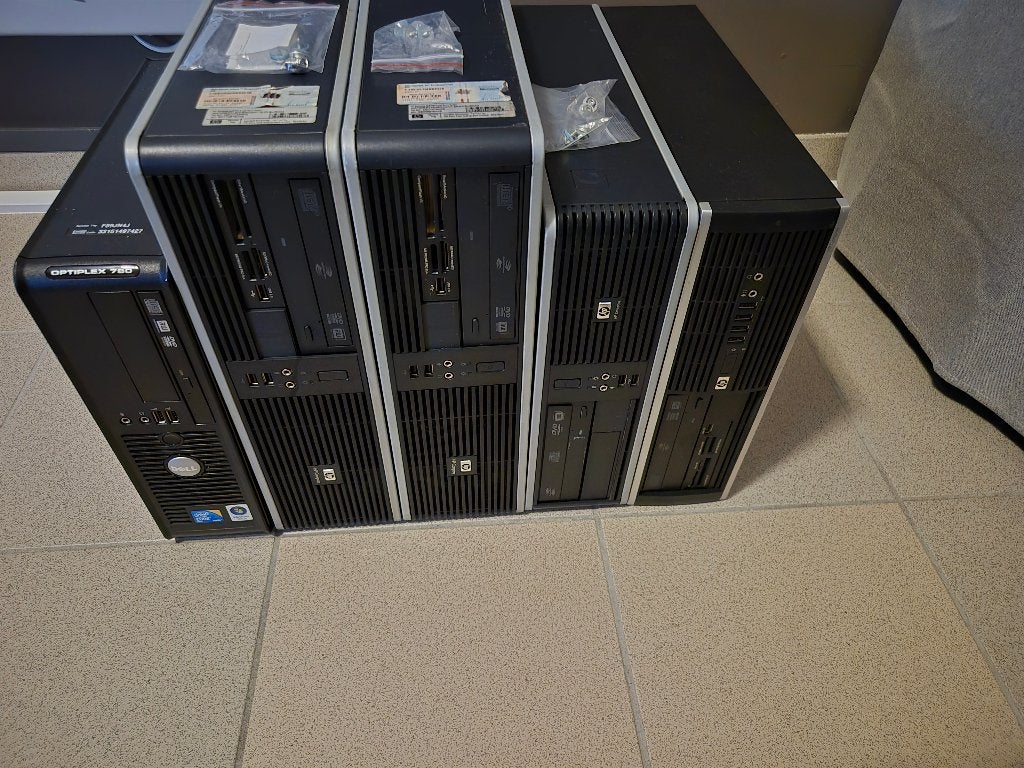 5 computers (LOT), Enlèvement, Hp