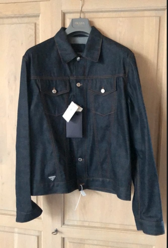 PRADA XXL spijkerjack, Blauw, Nieuw, Overige maten, Ophalen of Verzenden