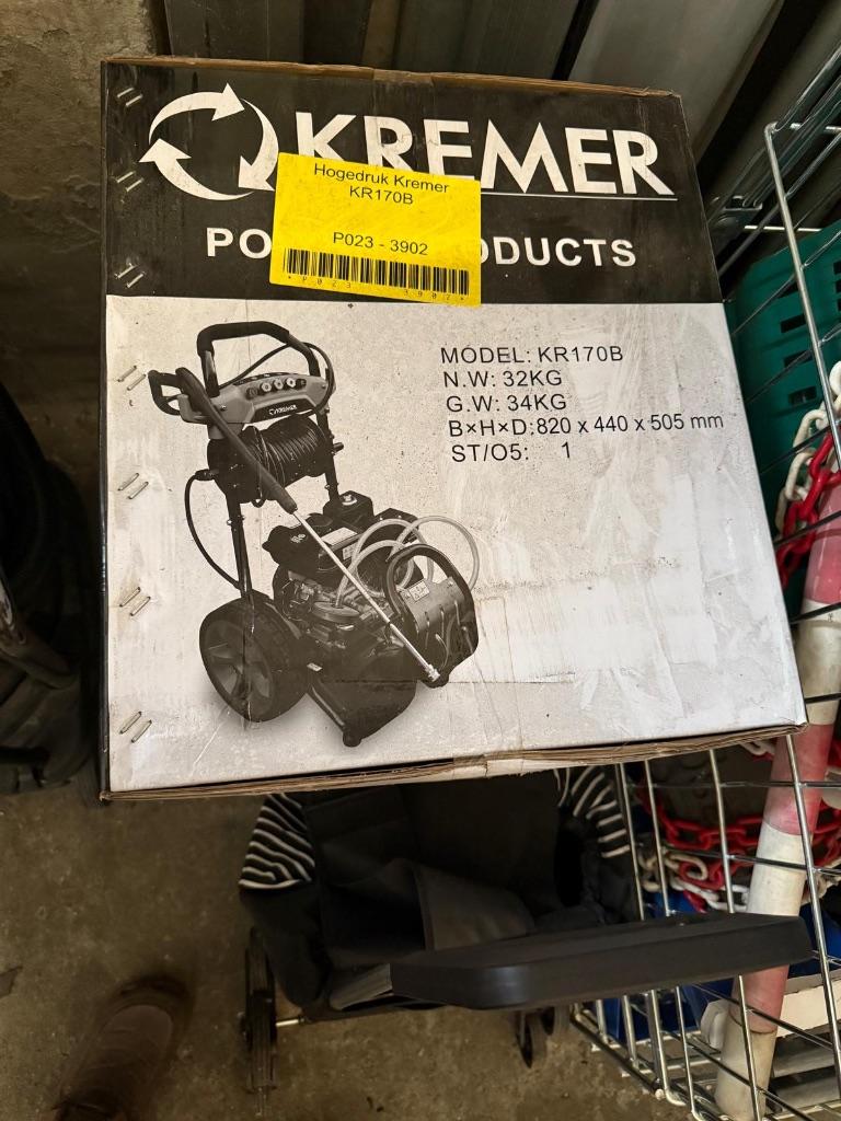 Nettoyeur haute pression170b marque Kremer, Jardin & Terrasse, Nettoyeurs haute pression, Neuf, Enlèvement, Autre, Avec pression d'eau réglable