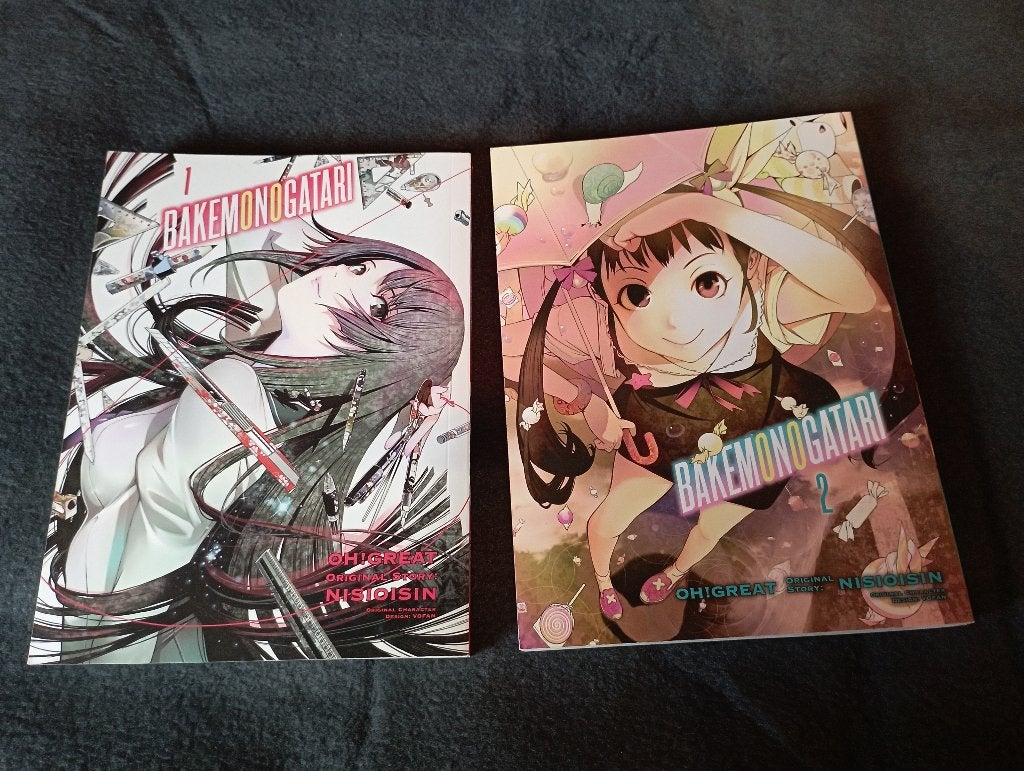 manga bakemongatari 1 en 2, Meerdere comics, Ophalen of Verzenden, Zo goed als nieuw, Japan (Manga)