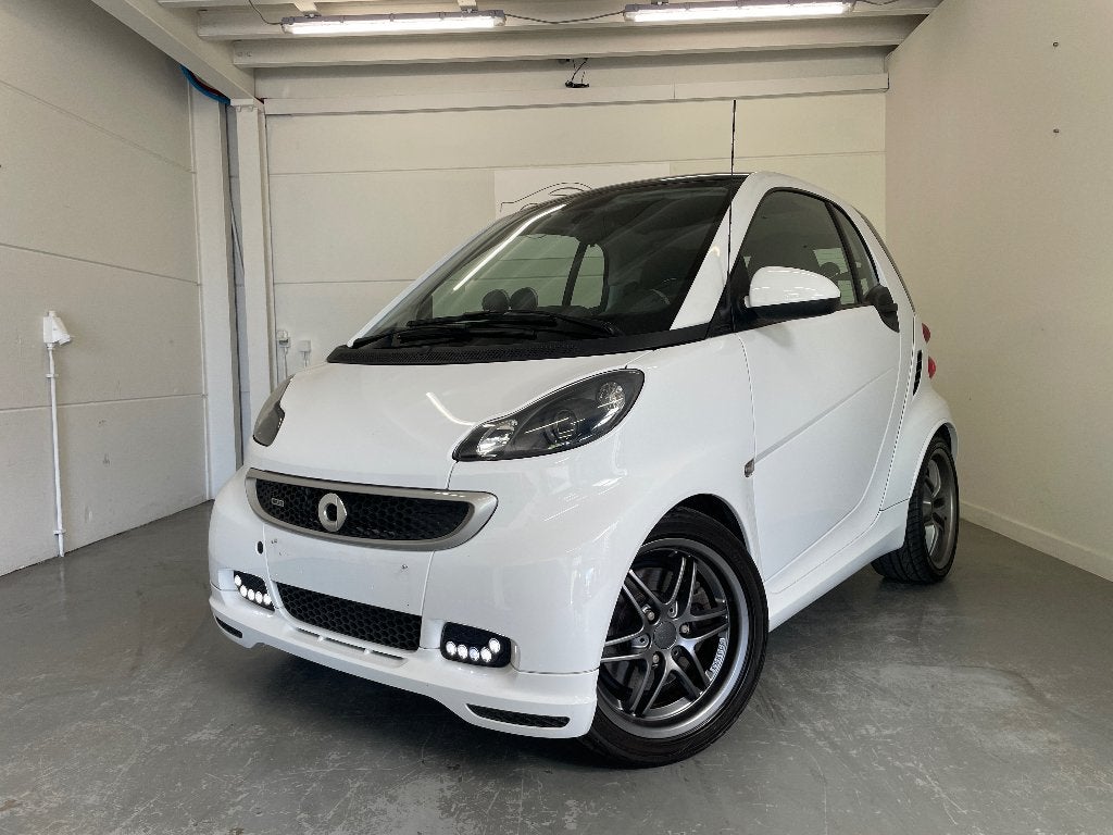 Smart ForTwo Brabus, Auto's, Smart, Automaat, Zwart, Leder en Stof, Wit