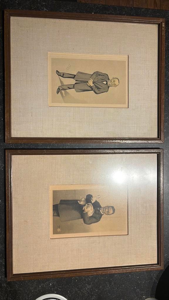 2 lithos Rudolf Virchow en Louis Pasteur, Antiek en Kunst, Ophalen, Lithografie, Origineel