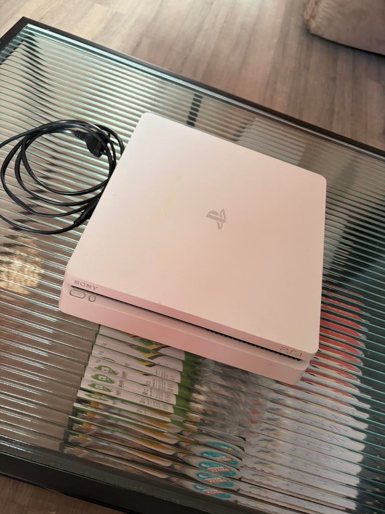 PS4 slim blanche, Enlèvement, Comme neuf, Slim