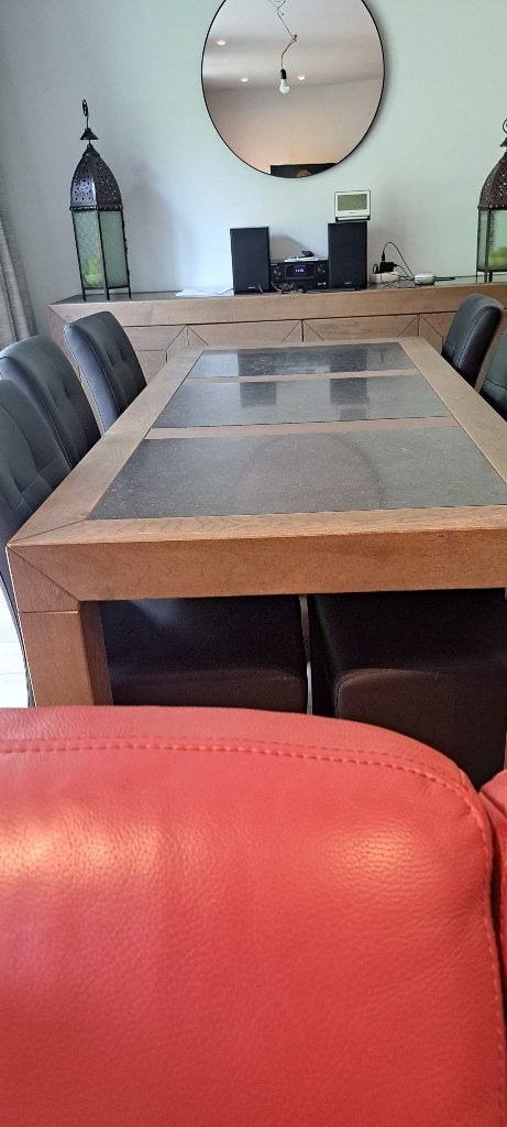 Eettafel, Huis en Inrichting, Ophalen, Gebruikt, 200 cm of meer, 50 tot 100 cm
